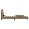 vidaXL Bed Frame "Viana" with LED without Mattress Cappuccino 90x190 cm