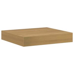 vidaXL V&auml;gg hylla V&auml;ggmonterad Brun 23 x 23,5 x 4 cm Konstruerat tr&auml;