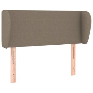 vidaXL S&auml;nggavel med kanter taupe 83x23x78/88 cm tyg