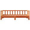 vidaXL Utdragbar Dagbädd Vaxbrun 193.5 x 184 x 66 cm Massiv furu