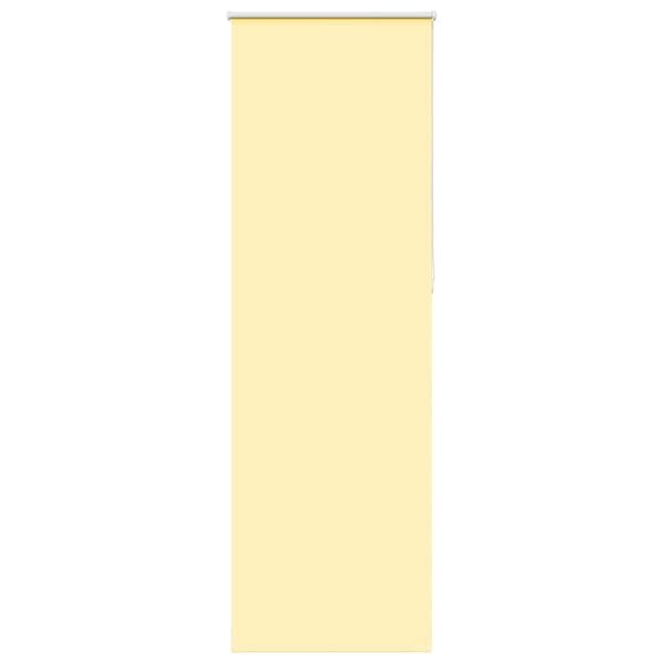 vidaXL Rullgardin m&ouml;rkl&auml;ggningsgul 70x210 cm tygbredd 65,7 cm