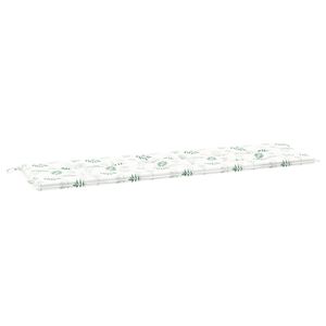 vidaXL B&auml;nk kudde Oxford Tyg Bladdesign 180 x 50 x 3 cm