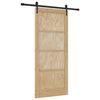 vidaXL Skjutd&ouml;rr ORKDAL Naturlig 86 x 198,5 cm Massiv furu