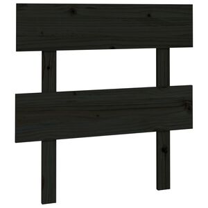 vidaXL S&auml;nggavel svart 93,5x3x81 cm massiv furu