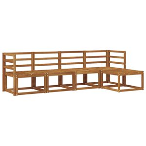 vidaXL Utomhussoffset 5 pcs Naturf&auml;rg Massivt Akaciatr&auml;