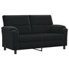 vidaXL Soffa Svart 174 x 85 x 93 cm Sammet