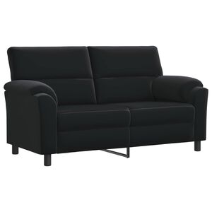 vidaXL Soffa Svart 174 x 85 x 93 cm Sammet
