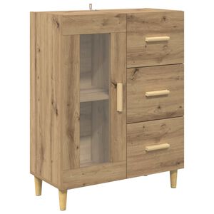 vidaXL Sideboard Artisan Ek 69,5 x 34 x 90 cm Konstruerat tr&auml;