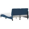 vidaXL Bed with Mattress Blue 120x200 cm Fabric