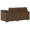 vidaXL Soffa 3 pcs Brun 219 x 80 x 82 cm Linnenblandad tyg