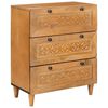 vidaXL Sideboard Ljusbrun 60 x 33 x 75 cm massivt mangotr&auml;