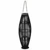 vidaXL H&auml;ngande ljuslykta bambu 95 cm svart