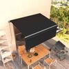 vidaXL Manuell markis med rullgardin 3x2,5m cm antracit