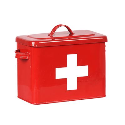 LABEL51 Första hjälpen-låda 30x14x21 cm röd