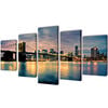 vidaXL V&auml;ggbonader p&aring; duk, Brooklyn Bridge med flodvy 200 x 100 cm