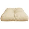 vidaXL Palldyna beige 70x40x12 cm tyg