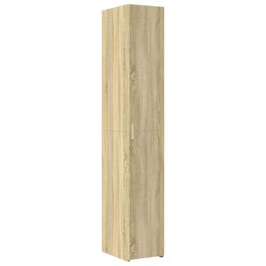 vidaXL H&ouml;gsk&aring;p sonoma-ek 30x42,5x185 cm konstruerat tr&auml;