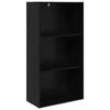 vidaXL Hyllsystem 60 x 30 x 114 cm Konstruerat tr&auml; Svart Ek