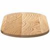 vidaXL Bordsskiva 80x40x2 cm massiv ek oval