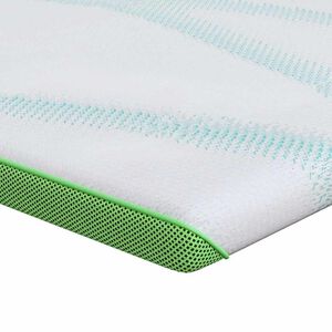 vidaXL Madrasskydd Vit och gr&ouml;n 80 x 200 cm Jacquard tyg