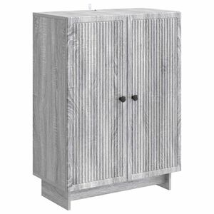 vidaXL Sideboard Gr&aring; sonoma-ek 66 x 34,5 x 90 cm Konstruerat tr&auml;