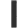 vidaXL F&ouml;rvaringssk&aring;p smalt svart 45x42,5x225 cm konstruerat tr&auml;