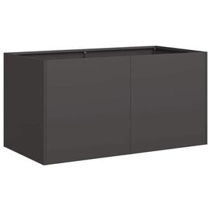 vidaXL Odlingsl&aring;da svart 80x40x40 cm kallvalsat st&aring;l
