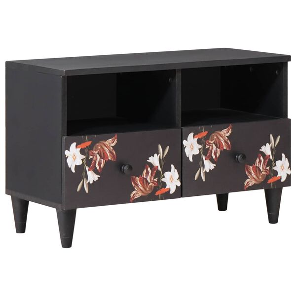 vidaXL Förvaringsskåp med låda Flerfärgsdesign 70 x 33,5 x 46 cm