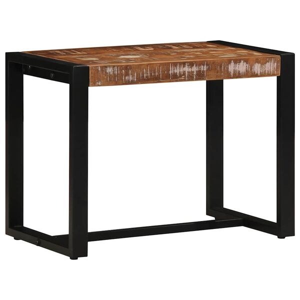 vidaXL Bänk flerfärgad 60x35x45 cm massivt trä återvunnet