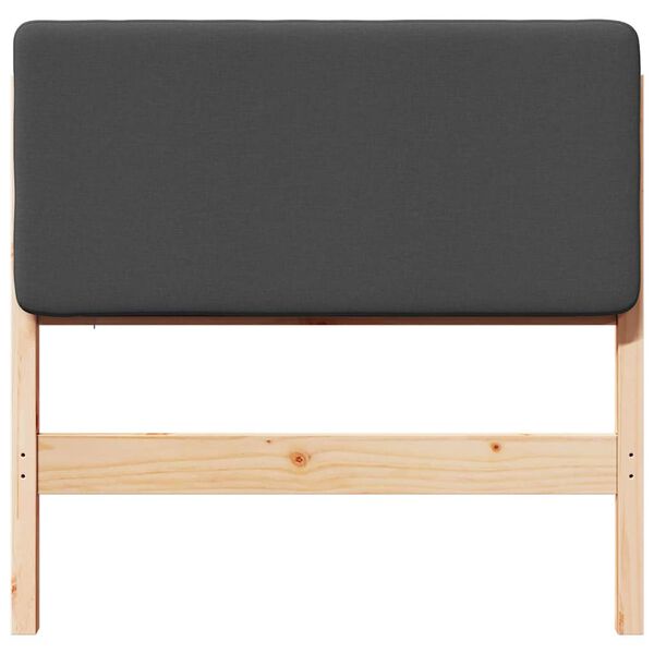 vidaXL Kl&auml;dd s&auml;nggavel Brun och M&ouml;rkgr&aring; 80 cm Massiv furu