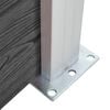 vidaXL Staketpaneler WPC 353x146 cm svart