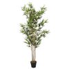 vidaXL Konstv&auml;xt bambu 1380 blad 200 cm gr&ouml;n