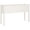 vidaXL Odlingsl&aring;da vit 110x31x70 cm massiv furu