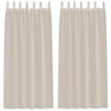 vidaXL Voile Gardin 2 st Sand 245 x 140 cm Polyester