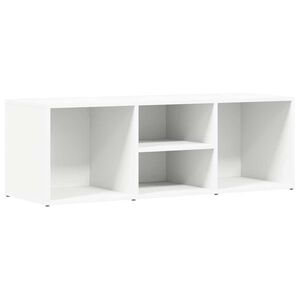 vidaXL Skof&ouml;rvaringsb&auml;nk vit 102x35x35 cm konstruerat tr&auml;