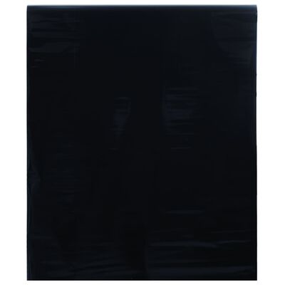 vidaXL Fönsterfilm statisk frostad frostad svart 45x1000 cm PVC