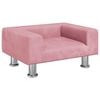 vidaXL Hundb&auml;dd rosa 50x40x26,5 cm sammet