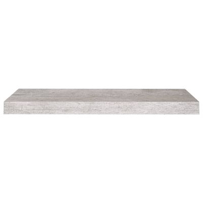 vidaXL Svävande vägghylla betonggrå 60x23,5x3,8 cm MDF