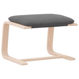 vidaXL Fotpall m&ouml;rkgr&aring; 51x41x40 cm tyg