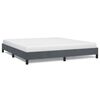 vidaXL S&auml;ngram utan madrass m&ouml;rkgr&aring; 193x203 cm king size-sammet