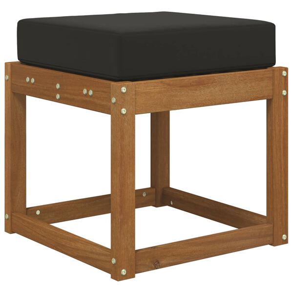 vidaXL Utomhus sitskudde Svart 40 x 40 x 8 cm 100% Polyester