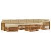 vidaXL Utomhussoffset 8 st Naturlig och Beige