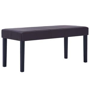 vidaXL B&auml;nk 106 cm konstl&auml;der brun