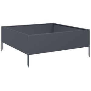 vidaXL Rabattkant upph&ouml;jd antracit 100x100x41 cm st&aring;l