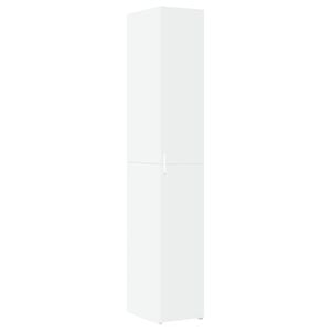vidaXL H&ouml;gsk&aring;p vit 30x42,5x185 cm konstruerat tr&auml;