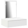 vidaXL Smyckebord Vit 60 x 40 x 70 cm Konstruerat tr&auml;