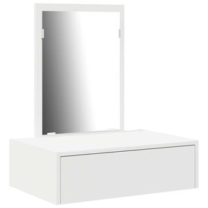 vidaXL Smyckebord Vit 60 x 40 x 70 cm Konstruerat tr&auml;