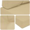 vidaXL Utomhus Soffa Kudde 3 pcs Beige Polyester