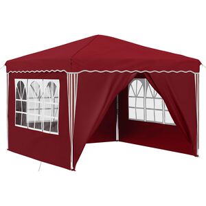 vidaXL Pop-up Partyt&auml;lt 288 x 288 x 245 cm Vinr&ouml;d Oxford Tyg