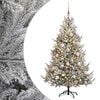 vidaXL Konstgjord julgran med julkulor 180 cm 300 LED-lampor Varmvit
